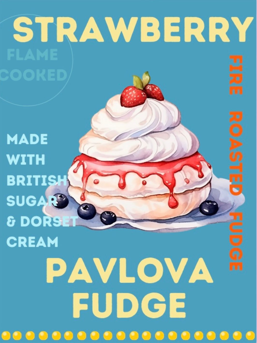 Strawberry Pavlova Fire Roasted Luxury Fudge